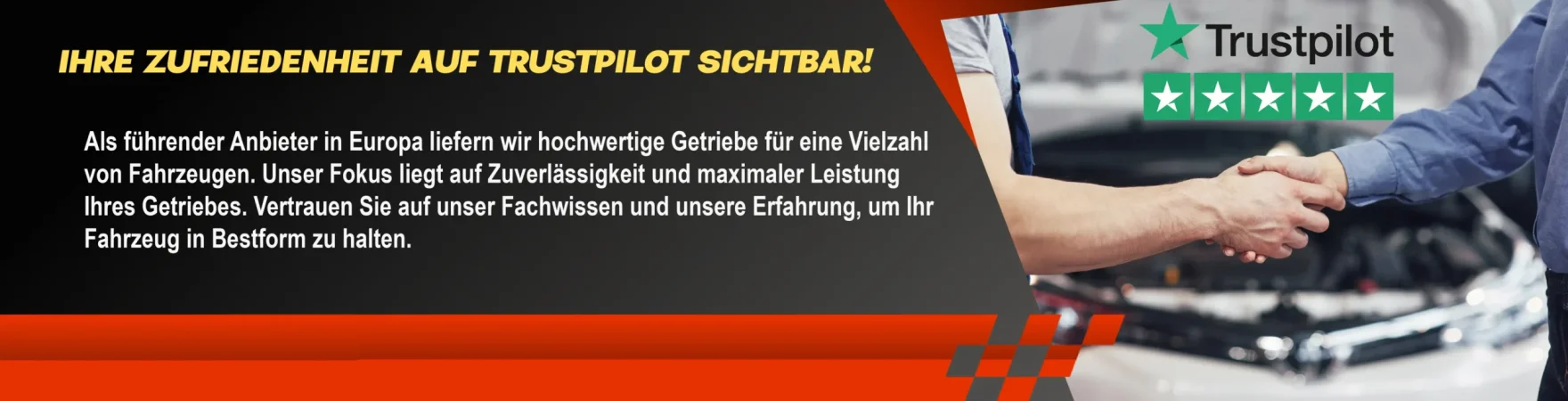 Trustpilot Baner GetriebePioniere.de